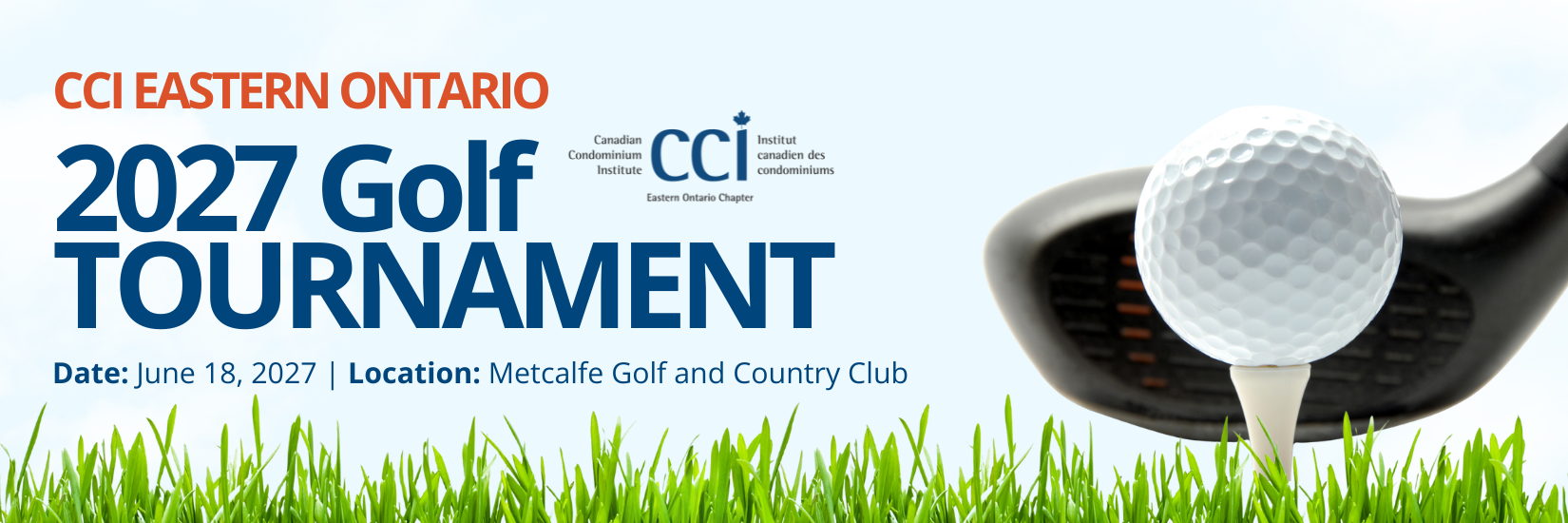 2027 CCI Eastern Ontario Golf Tournament - Save the Date