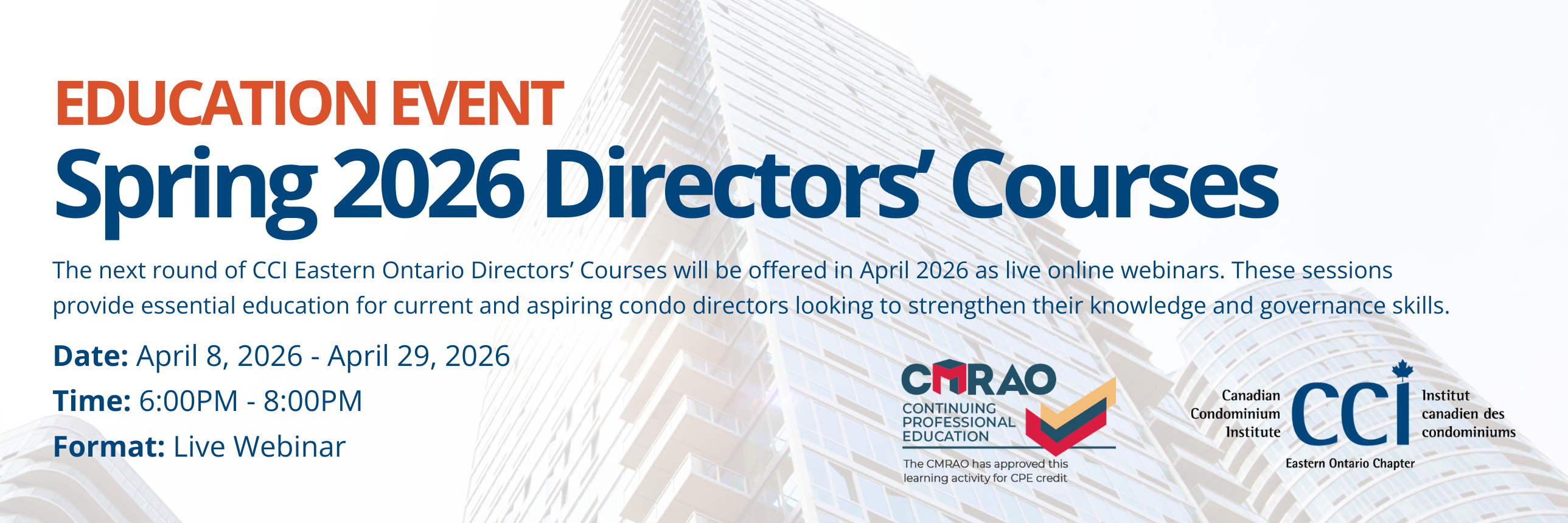 Spring 2026 Directors’ Courses