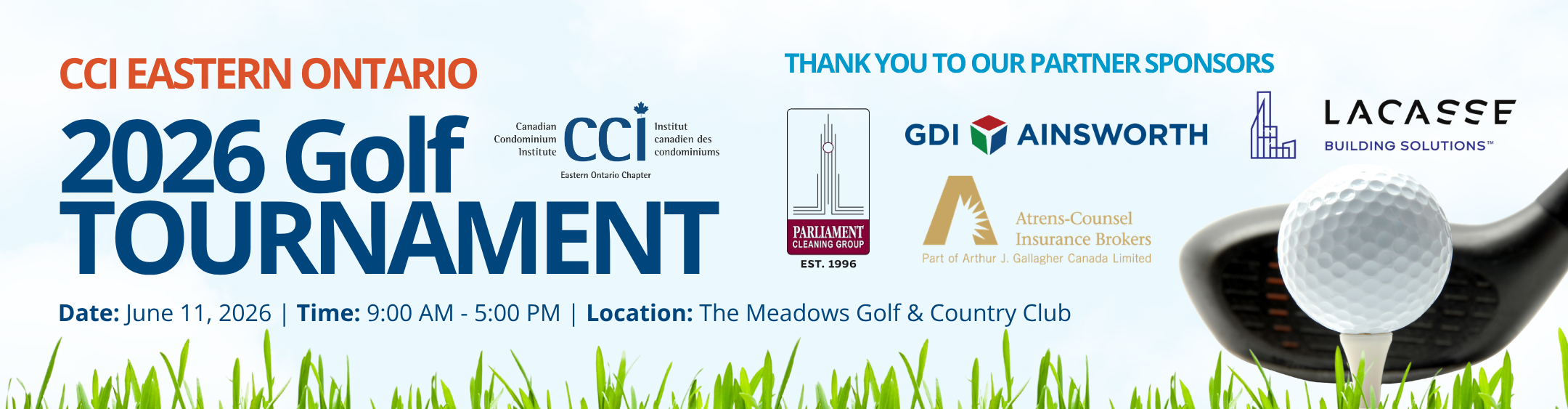 2026 CCI Eastern Ontario Golf Tournament